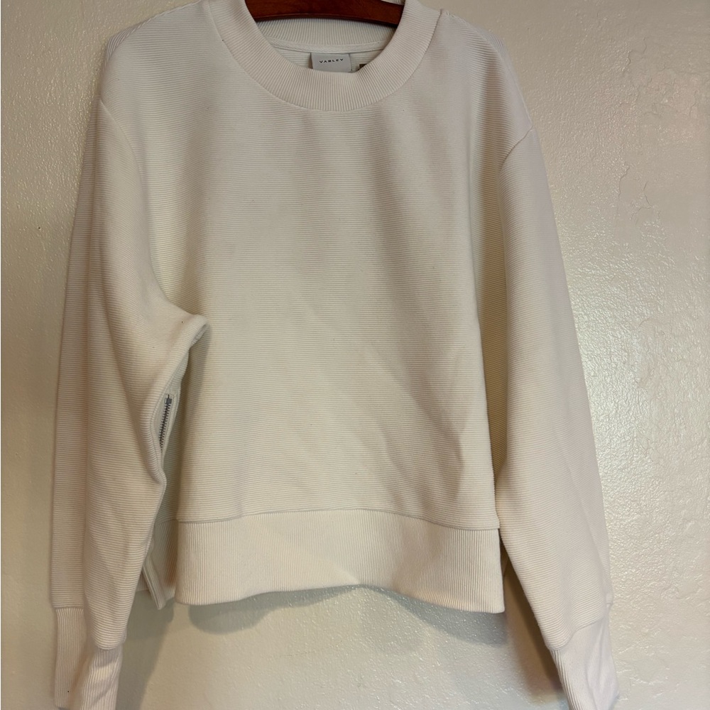 Varley White Ribbed Sweater XL - Picture 2 of 5